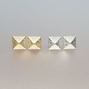 Pyramid Stud Earrings - 1 Pair